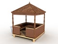 A wooden gazebo Ã¢ââ1